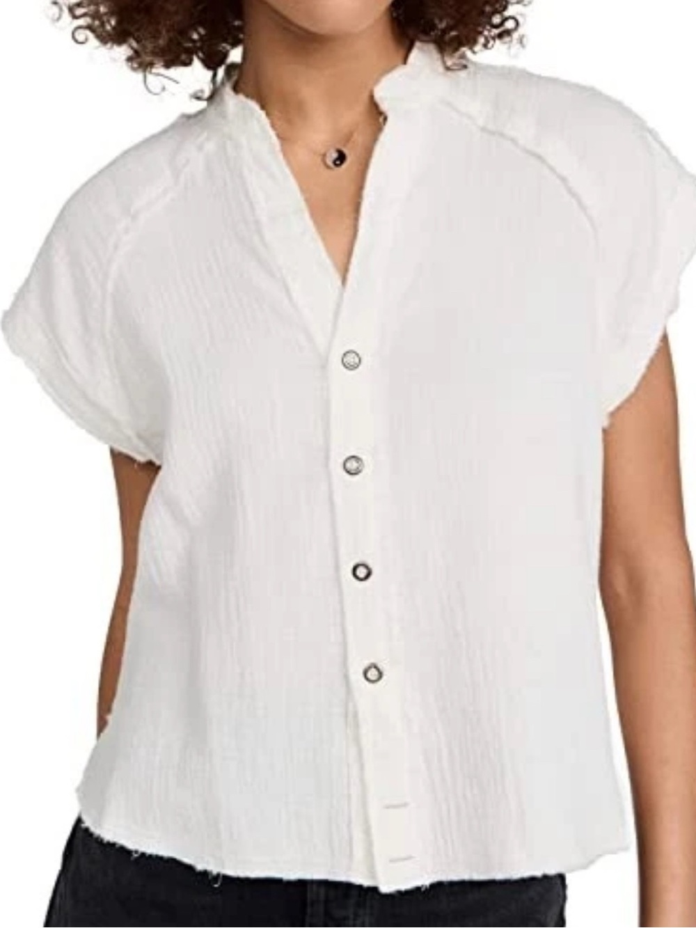 Free People 'We The Free' Dreamy Days gauze top